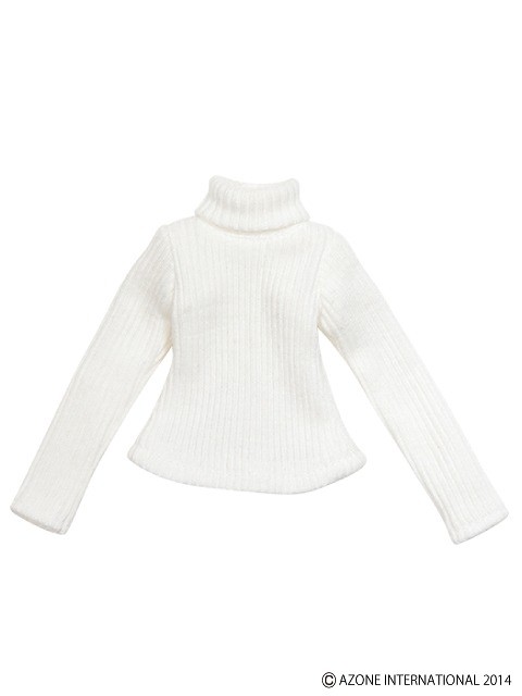 Rib Turtleneck Knit (White), Azone, Accessories, 4580116048623